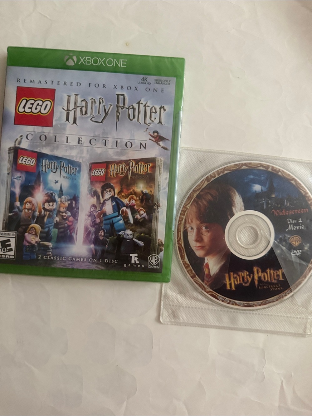 LEGO Harry Potter Xbox One plus Sorcerer Stone 2 Disc DVD